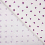 Flamenco bedruckte Popeline mit Polka Dots 7mm Lila-Karminrot - Ribes y Casals