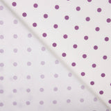 Flamenco bedruckte Popeline mit Polka Dots 7mm Lila-Karminrot - Ribes y Casals