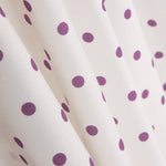 Flamenco bedruckte Popeline mit Polka Dots 7mm Lila-Karminrot - Ribes y Casals