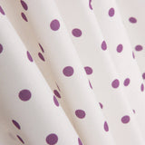 Flamenco bedruckte Popeline mit Polka Dots 7mm Lila-Karminrot - Ribes y Casals