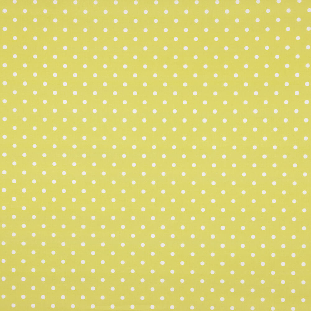 Flamenco bedruckte Popeline mit Polka Dots 7mm Ecru-Öl - Ribes y Casals
