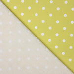 Flamenco bedruckte Popeline mit Polka Dots 7mm Ecru-Öl - Ribes y Casals