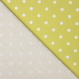 Flamenco bedruckte Popeline mit Polka Dots 7mm Ecru-Öl - Ribes y Casals