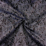 Brokat Lurex Blau Grau - Ribes y Casals