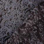 Brokat Lurex Blau Grau - Ribes y Casals