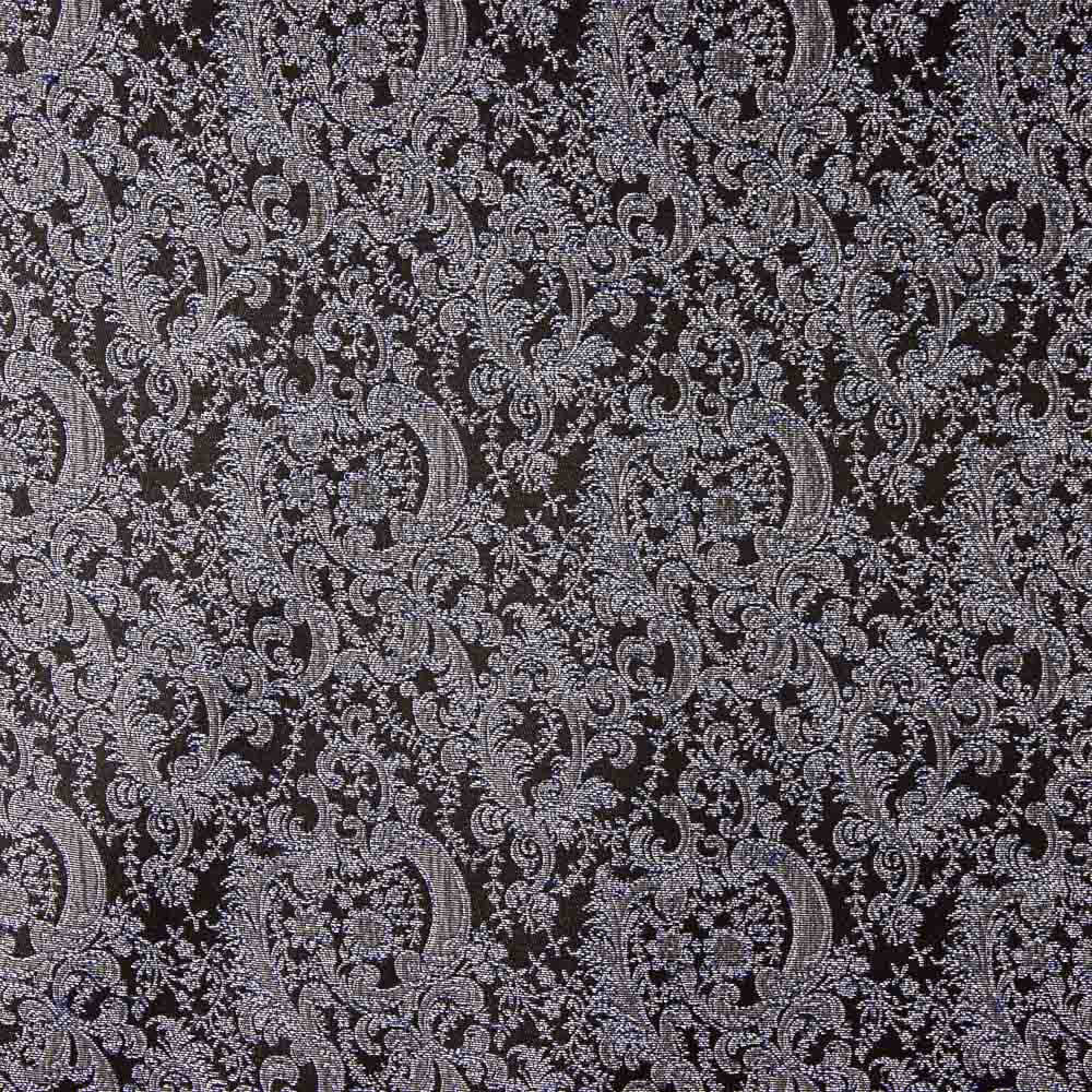 Brokat Lurex Blau Grau - Ribes y Casals