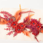 Wandleuchter Milena Rot Strass - Ribes y Casals