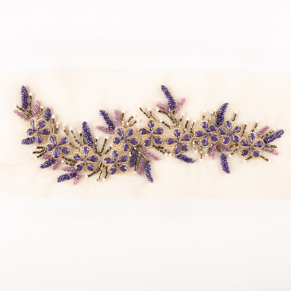 Jasmina Mauve Strass Wandleuchte - Ribes y Casals