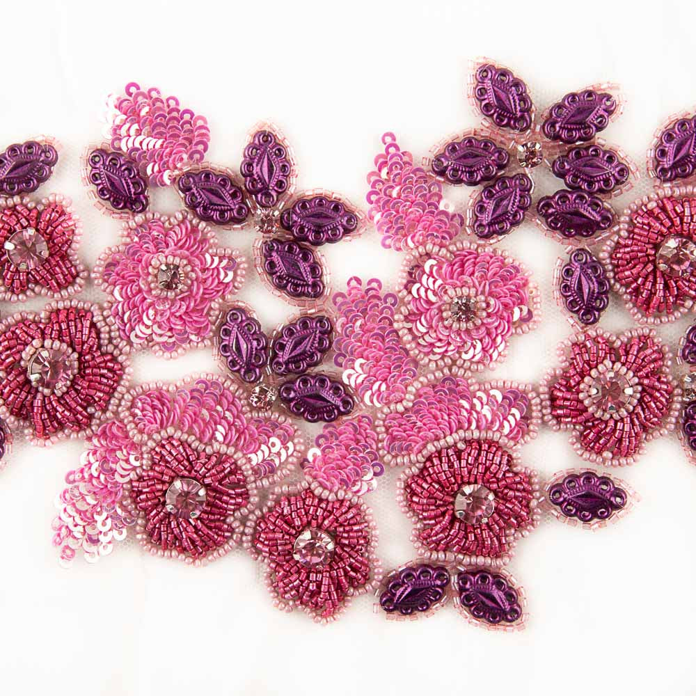 Paola Fuchsia Strass Wandleuchte - Ribes y Casals