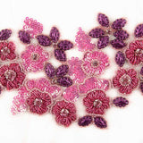 Paola Fuchsia Strass Wandleuchte - Ribes y Casals
