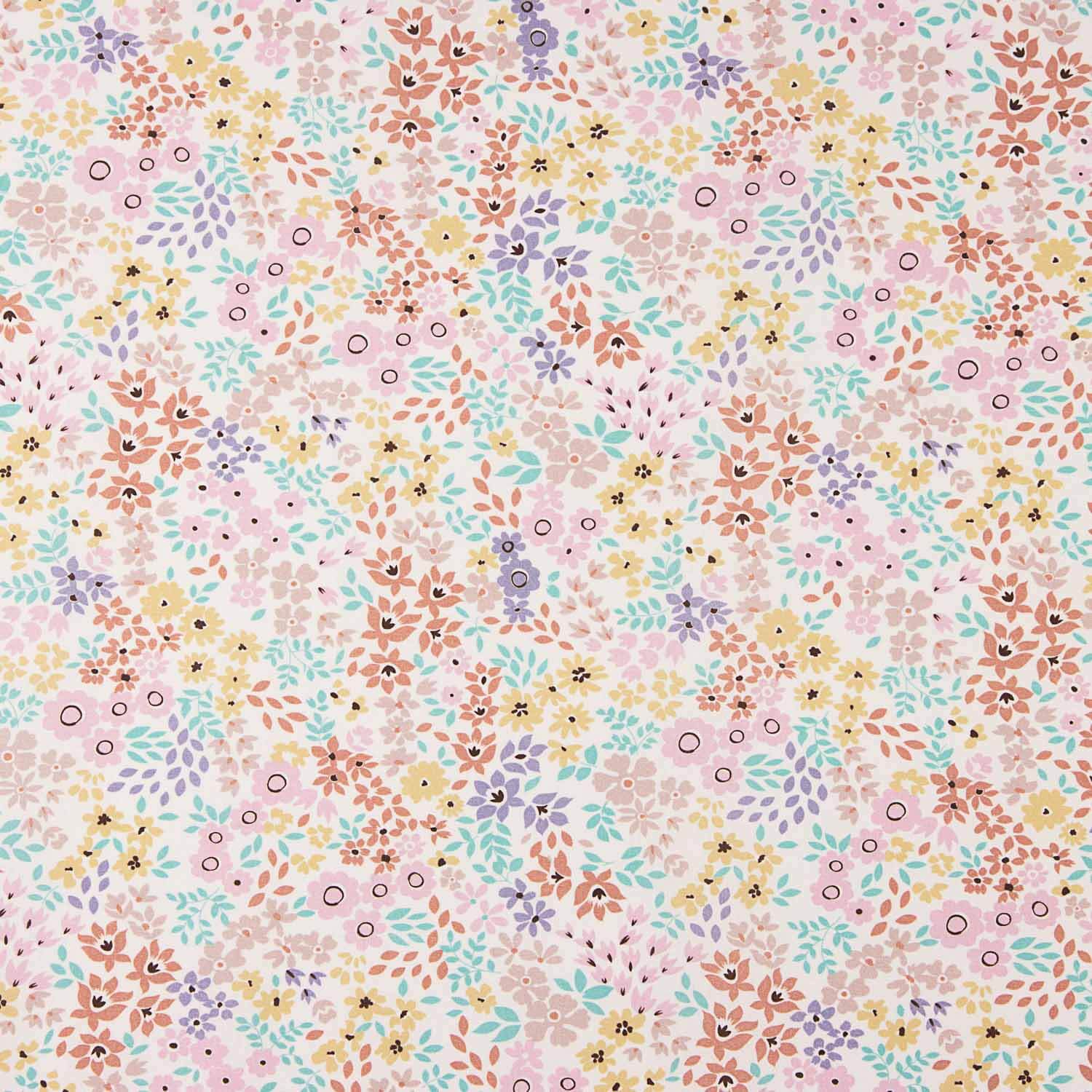 Popeline Baumwolle Popeline Bedruckt Floral Paste - Ribes y Casals