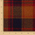 Mufflon-Wollkaro Orange-Rot - Ribes y Casals