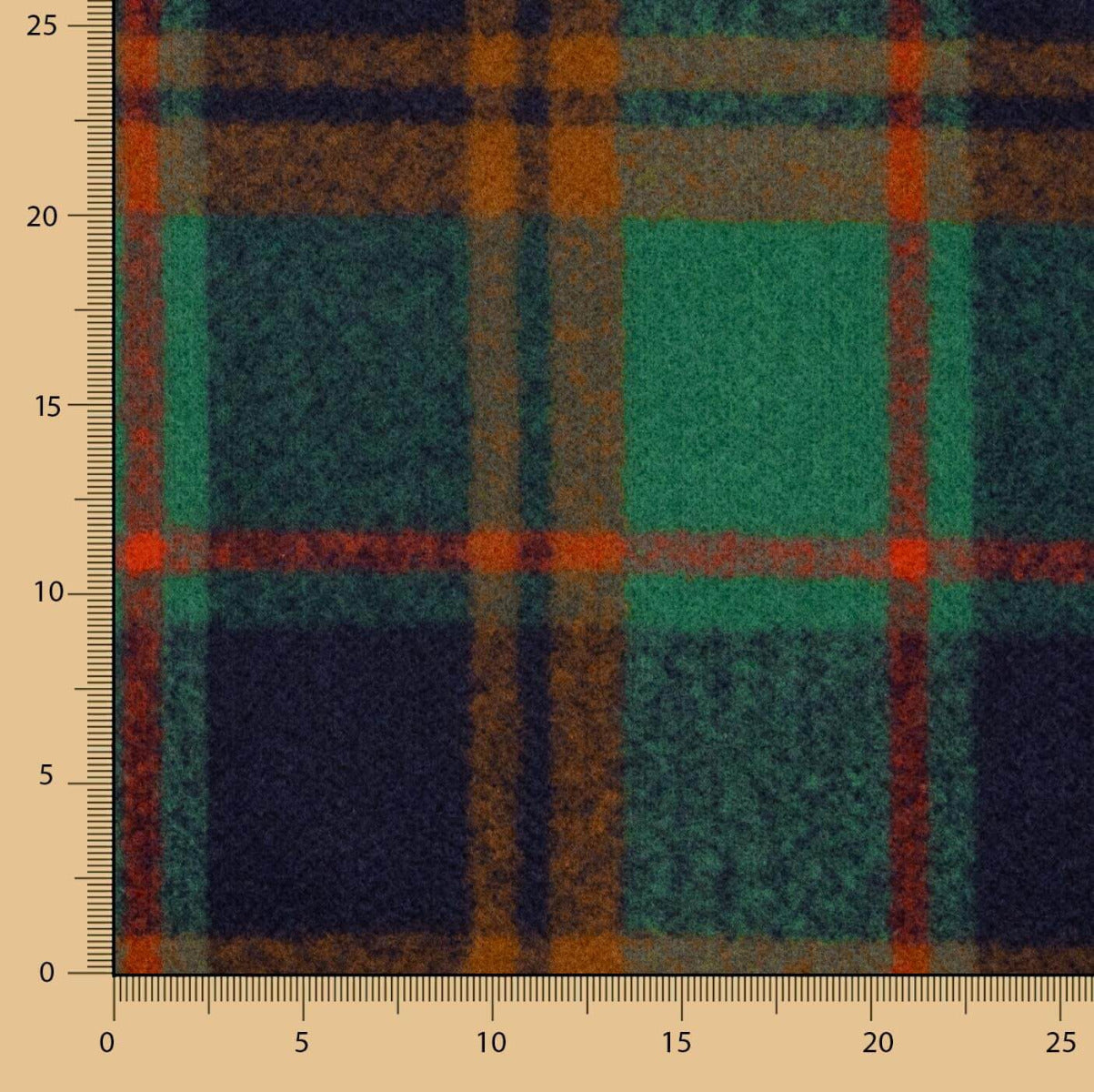 Mufflon Plaid Woolen Grün - Ribes y Casals