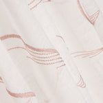 Bestickter Netzvorhang Feder Rosa - Ribes y Casals