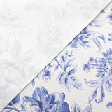 Classic Blue Floral Fleckenbeständige Tischwäsche - Ribes y Casals