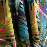 Blaue Palme bedruckte Viskose - Ribes y Casals