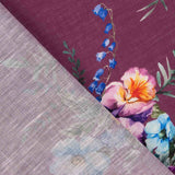 Rustikaler Blumendruck Bordeaux - Ribes y Casals