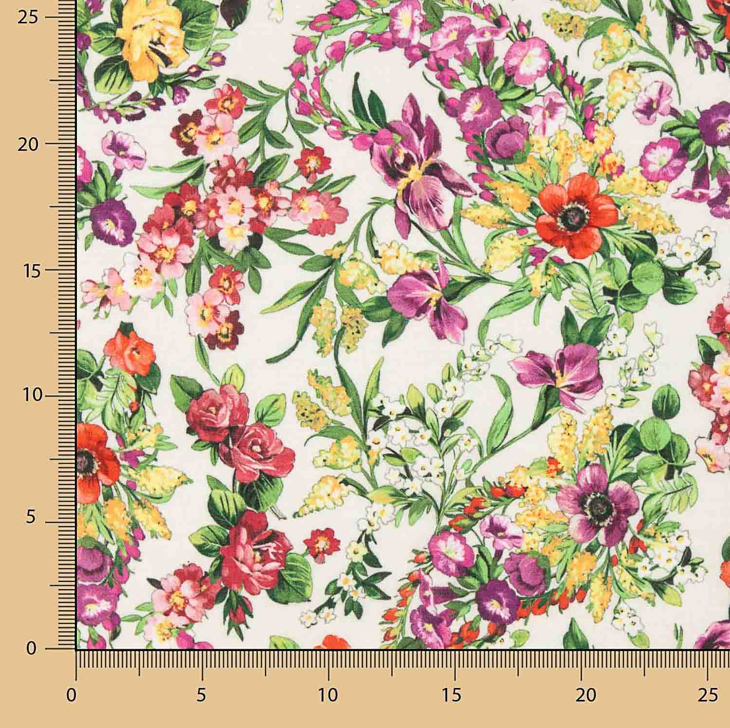 Rustikaler Kaschmir Print Elfenbein - Ribes y Casals