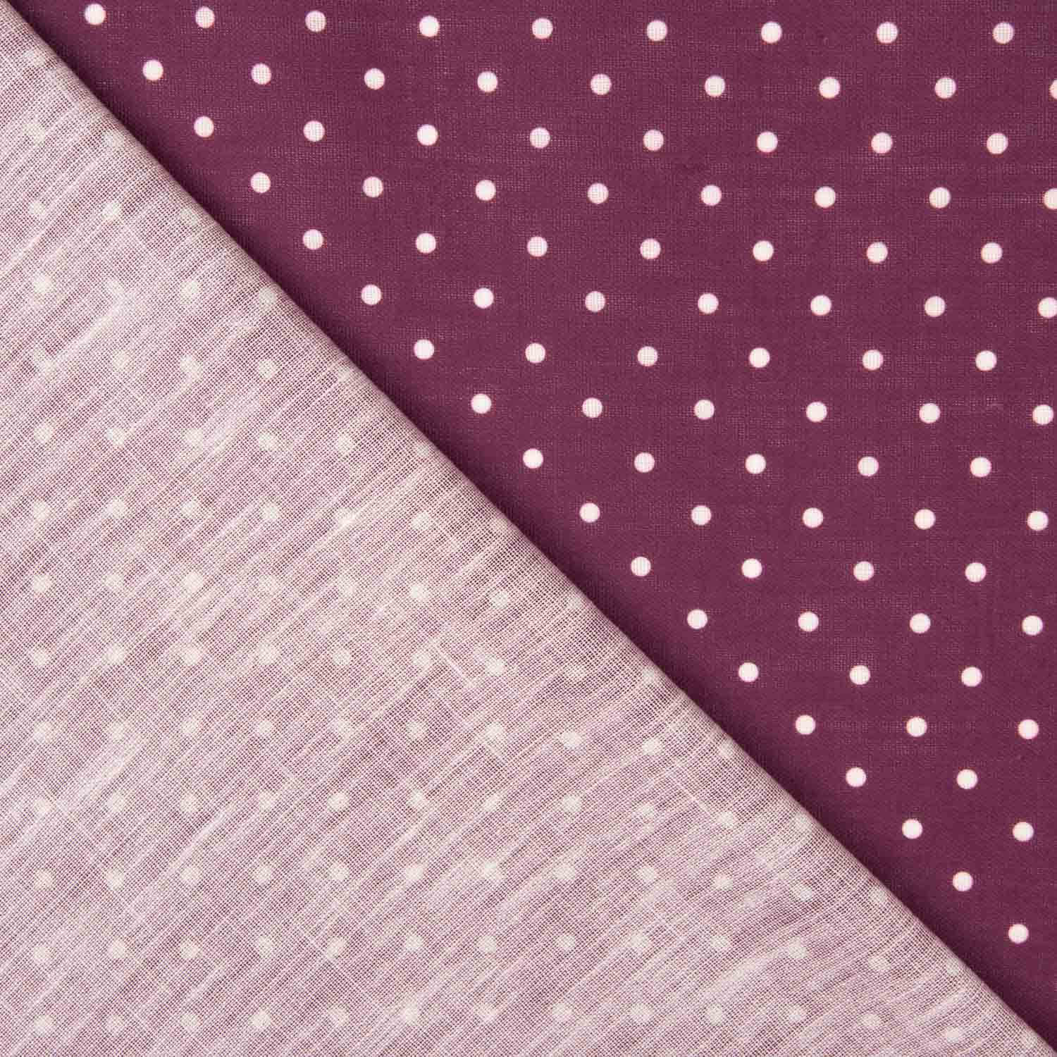 Rustikales Bordeaux 4mm Punktdruck - Ribes y Casals