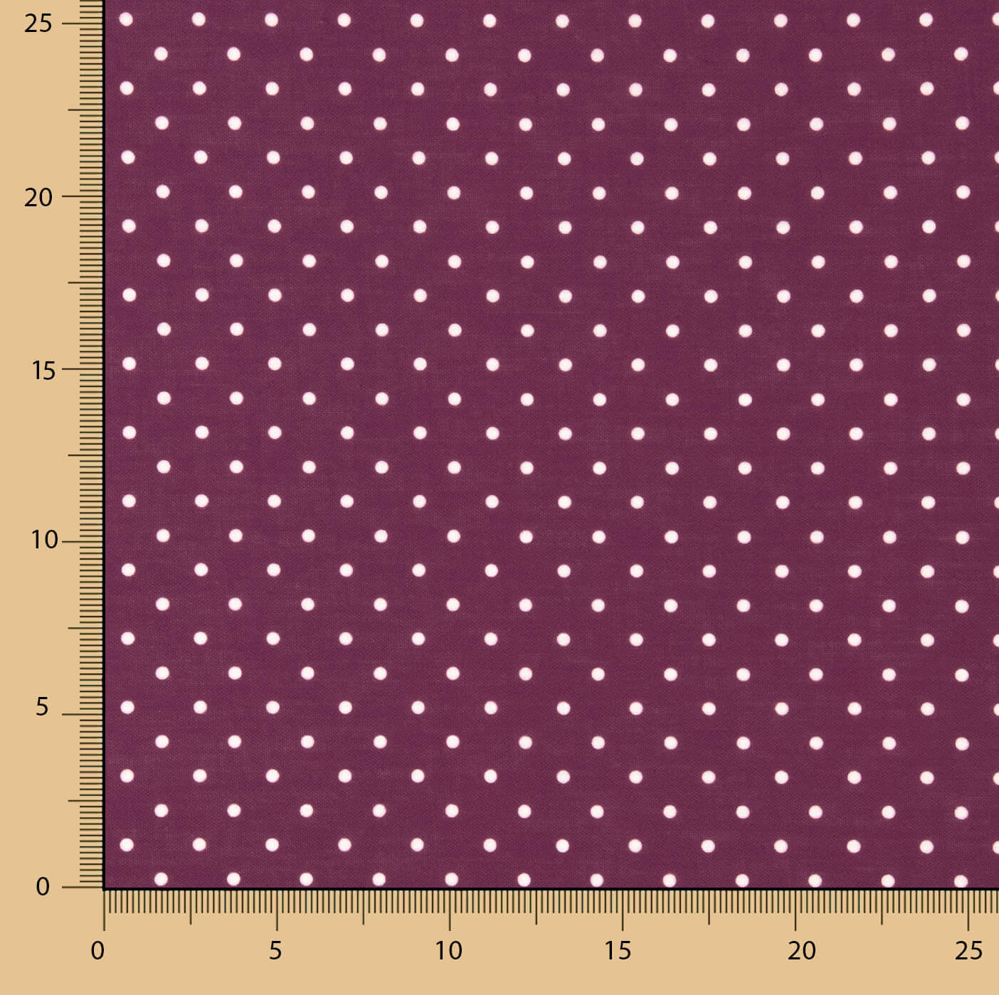 Rustikales Bordeaux 4mm Punktdruck - Ribes y Casals