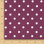 Rustikales Bordeaux 15mm Punkt-Muster - Ribes y Casals