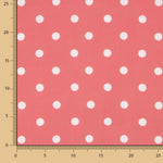 7mm Coral Rustic Fabric mit Lunar Print - Breite 140 cm - Ribes y Casals