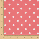 7mm Coral Rustic Fabric mit Lunar Print - Breite 140 cm - Ribes y Casals