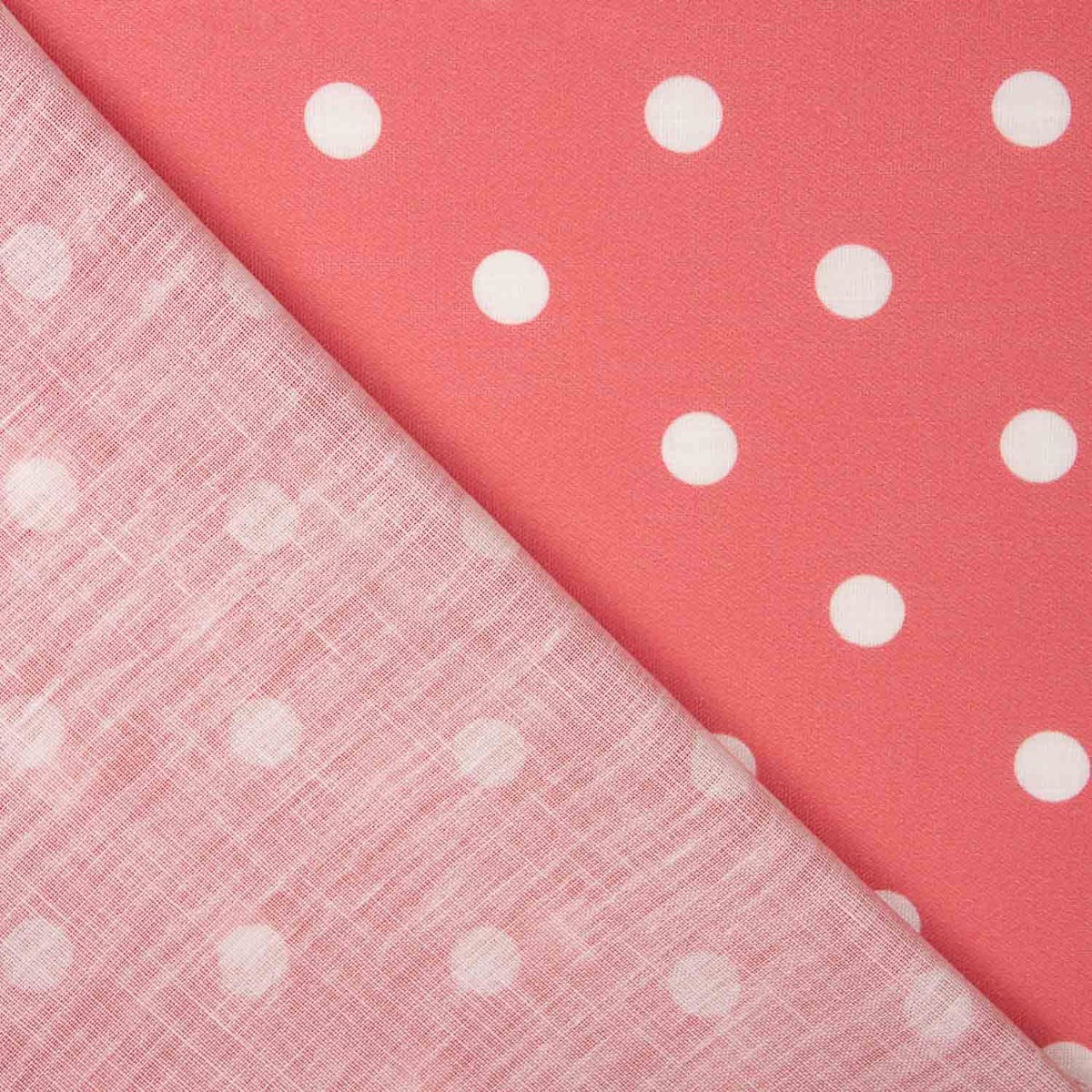 7mm Coral Rustic Fabric mit Lunar Print - Breite 140 cm - Ribes y Casals