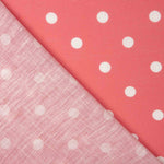 7mm Coral Rustic Fabric mit Lunar Print - Breite 140 cm - Ribes y Casals