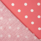 7mm Coral Rustic Fabric mit Lunar Print - Breite 140 cm - Ribes y Casals