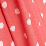 7mm Coral Rustic Fabric mit Lunar Print - Breite 140 cm - Ribes y Casals