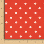 Stoff Rustikales Punktmuster 7mm Rot - Ribes y Casals