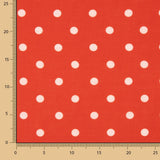 Stoff Rustikales Punktmuster 7mm Rot - Ribes y Casals