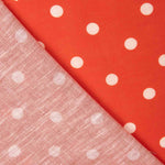 Stoff Rustikales Punktmuster 7mm Rot - Ribes y Casals