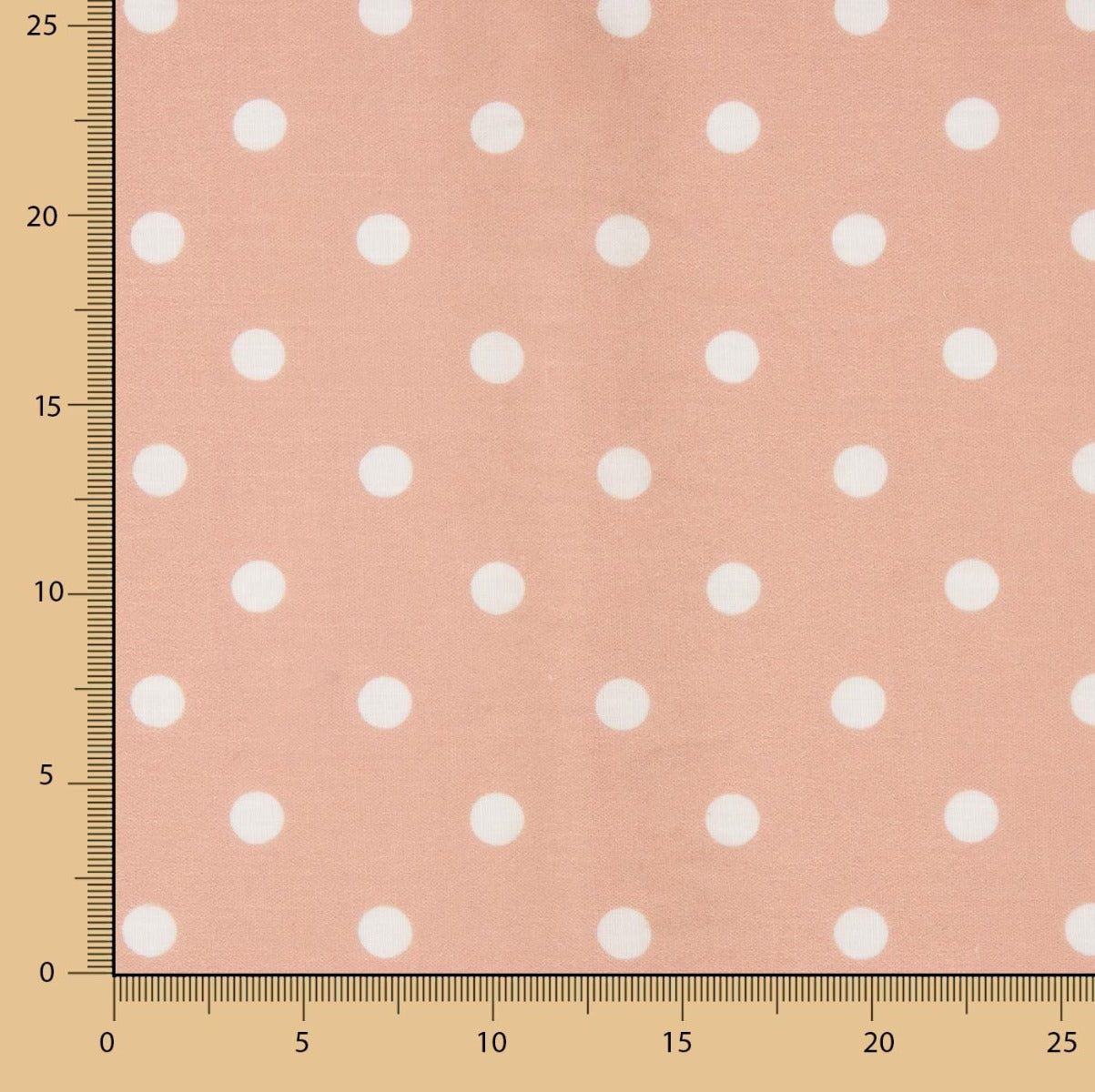 Stoff Rustic Dot Pattern 7mm Rosa - Ribes y Casals
