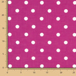 7mm Fuchsia Rustic Dot Gemusterter Stoff - Ribes y Casals