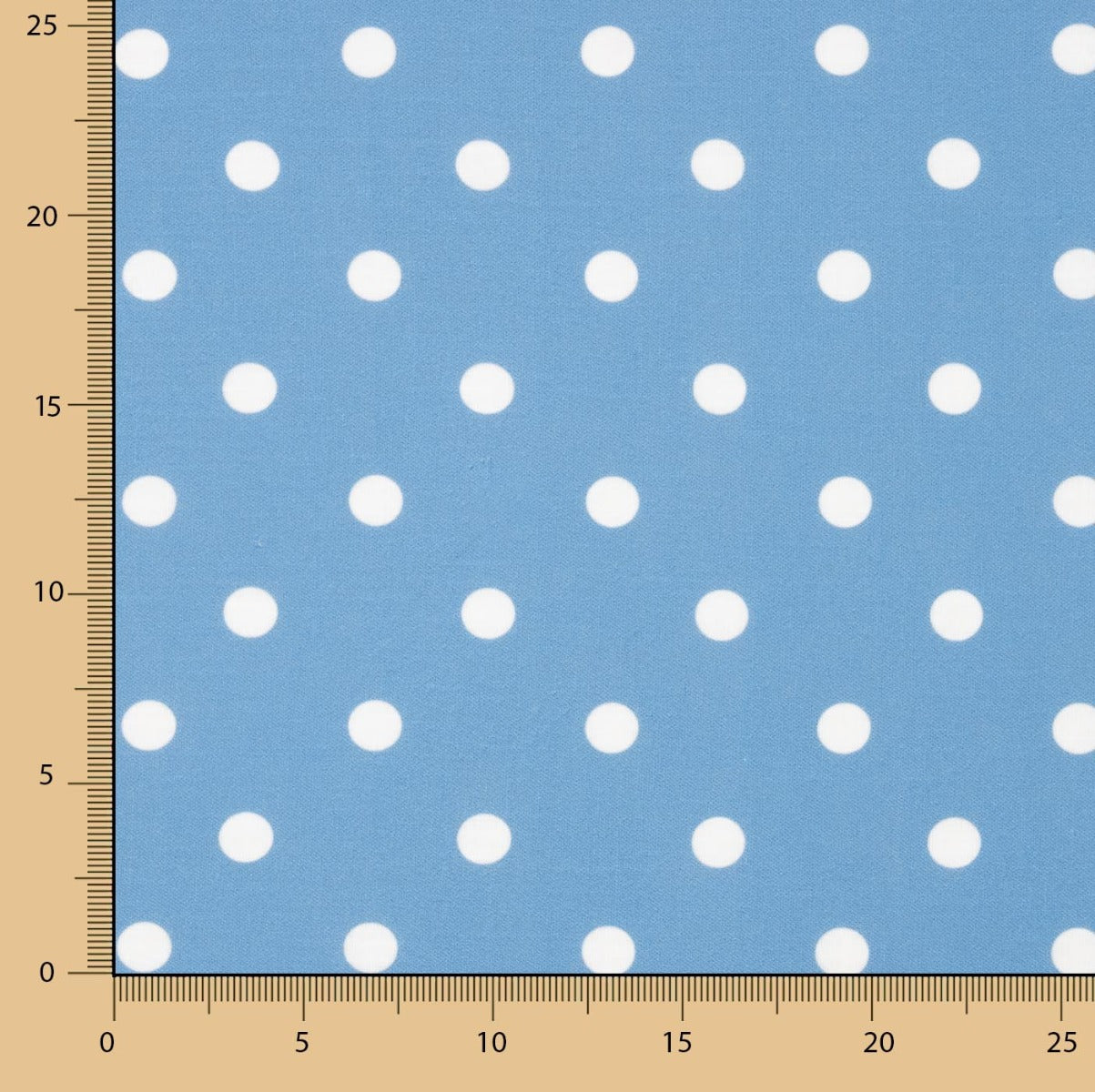 Fabric Retal Rústico Estampado Lunar 7mm Blau - Verschiedene Größen x Breite 140 cm - Ribes y Casals