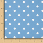 Fabric Retal Rústico Estampado Lunar 7mm Blau - Verschiedene Größen x Breite 140 cm - Ribes y Casals