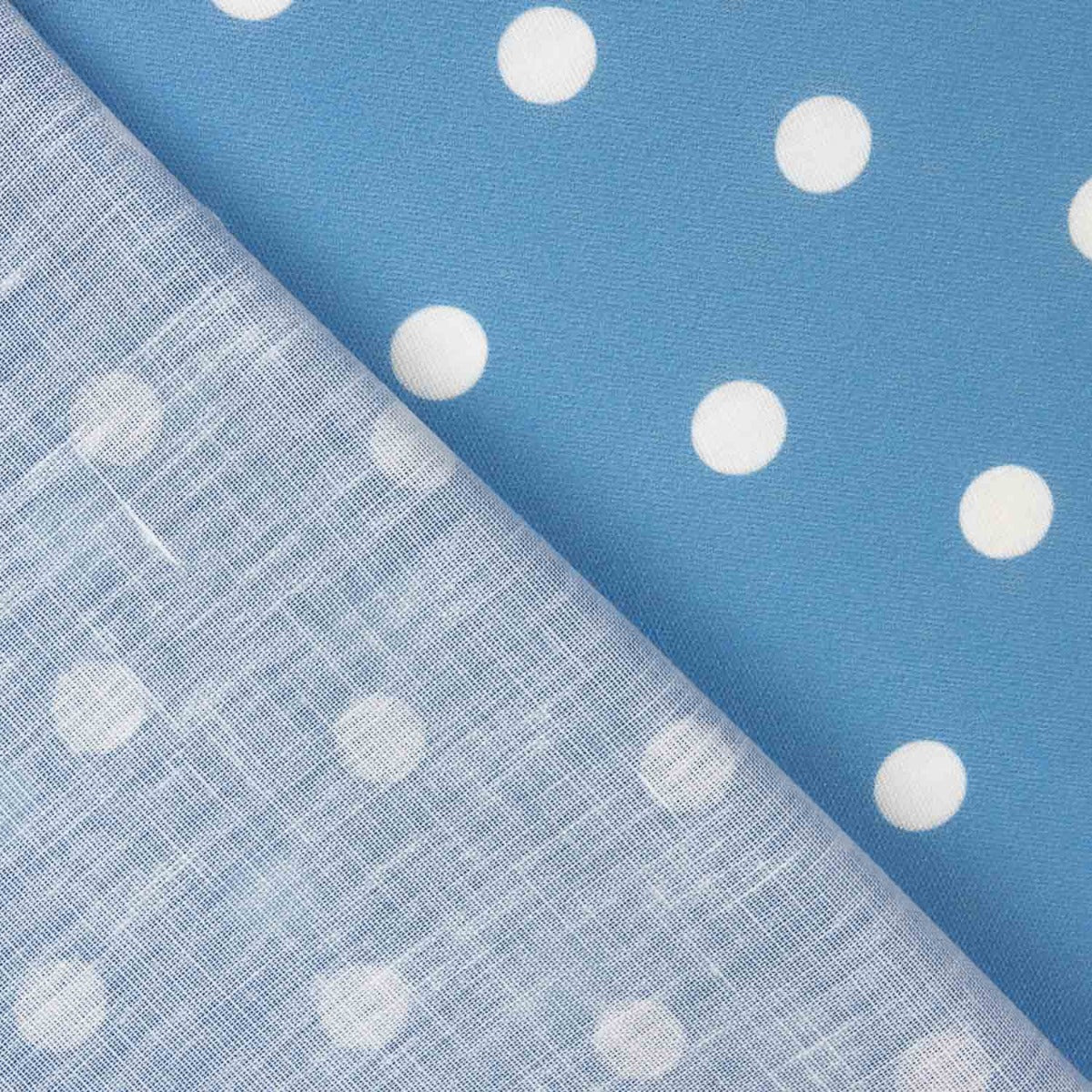 Fabric Retal Rústico Estampado Lunar 7mm Blau - Verschiedene Größen x Breite 140 cm - Ribes y Casals