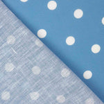 Fabric Retal Rústico Estampado Lunar 7mm Blau - Verschiedene Größen x Breite 140 cm - Ribes y Casals