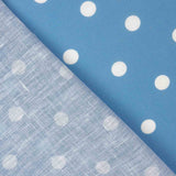 Fabric Retal Rústico Estampado Lunar 7mm Blau - Verschiedene Größen x Breite 140 cm - Ribes y Casals