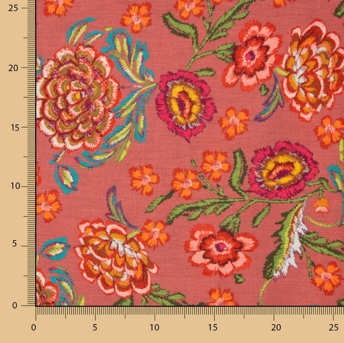 Manila Druck Rustikaler Stoff Caldera - Ribes y Casals