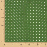 Rustikaler Stoff 3mm Dot Muster Olive - Ribes y Casals