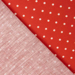Stoff Rustikales Punktmuster 3mm Rot - Ribes y Casals