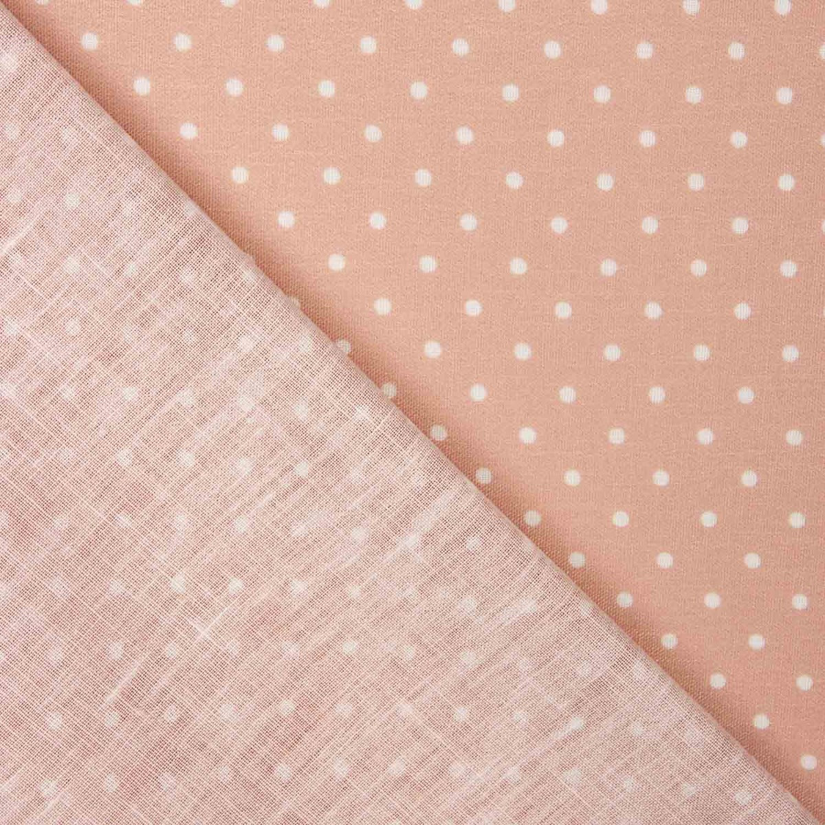 Stoff Rustikales Punktmuster 3mm Rosa - Ribes y Casals