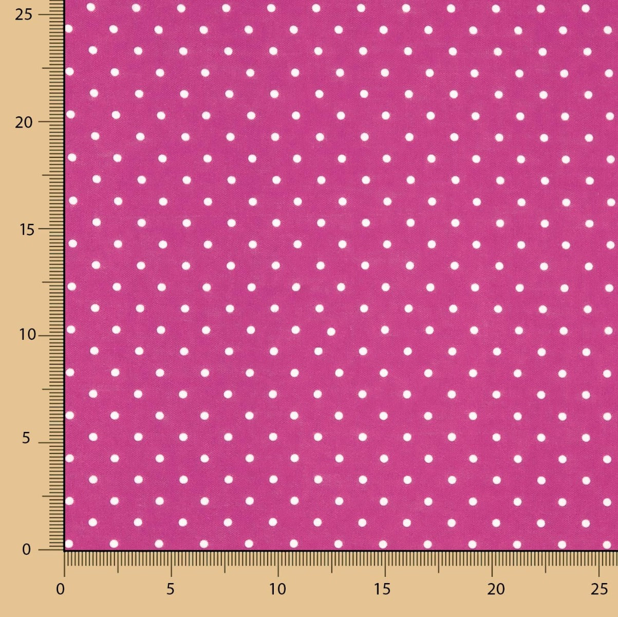 3mm Fuchsia Rustikaler Stoff mit Punktmuster - Ribes y Casals