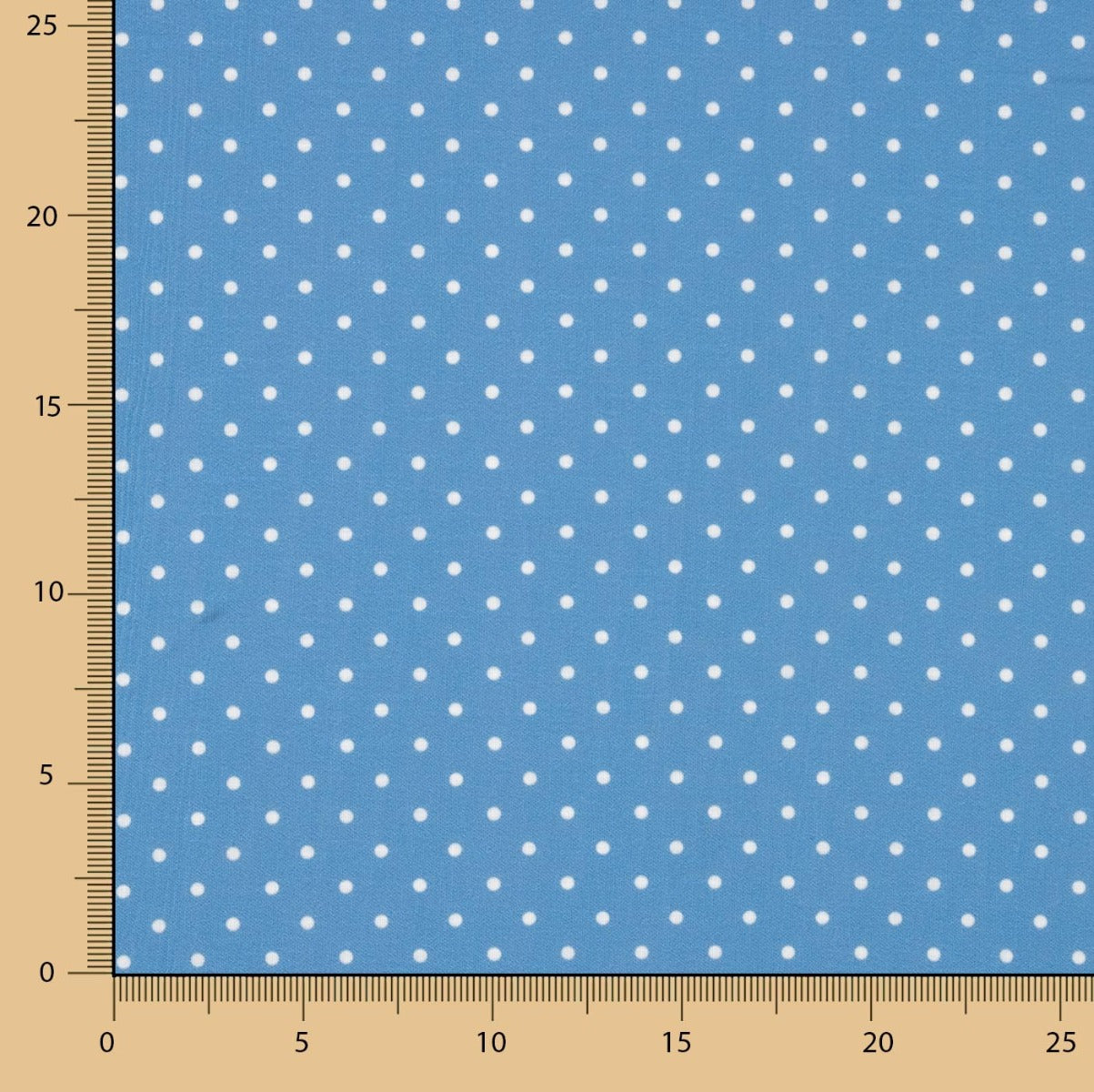 Stoff Rustikales Punktmuster 3mm Blau - Ribes y Casals