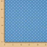 Stoff Rustikales Punktmuster 3mm Blau - Ribes y Casals