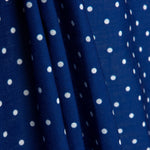 3mm Blauer Rustikaler Stoff mit Punkt-Muster - Ribes y Casals