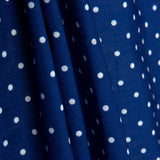 3mm Blauer Rustikaler Stoff mit Punkt-Muster - Ribes y Casals